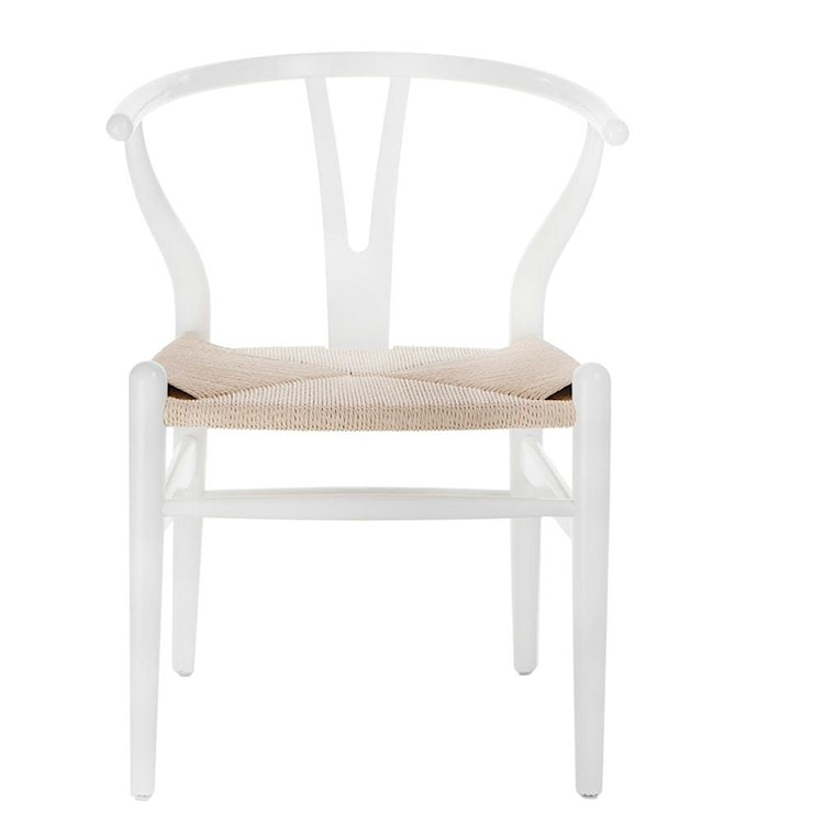Krzesło Wicker białe  - zdjęcie 6