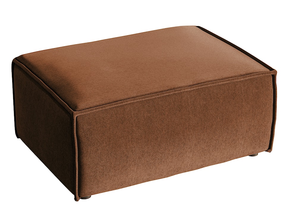 Pufa Copertino 65x90 cm miedziana welur hydrofobowy 