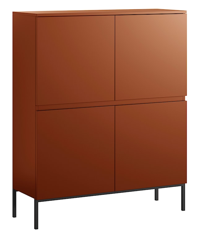 Komoda wysoka Bemmi 100 cm Ceglasty  - zdjęcie 2