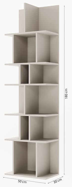 Regał otwarty Bemmi 50 cm szary beż   - zdjęcie 9
