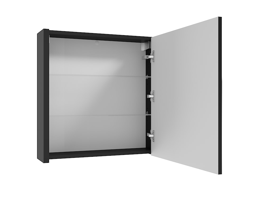 Szafka łazienkowa wisząca Bequal 60x60x15 z lustrem  - zdjęcie 2