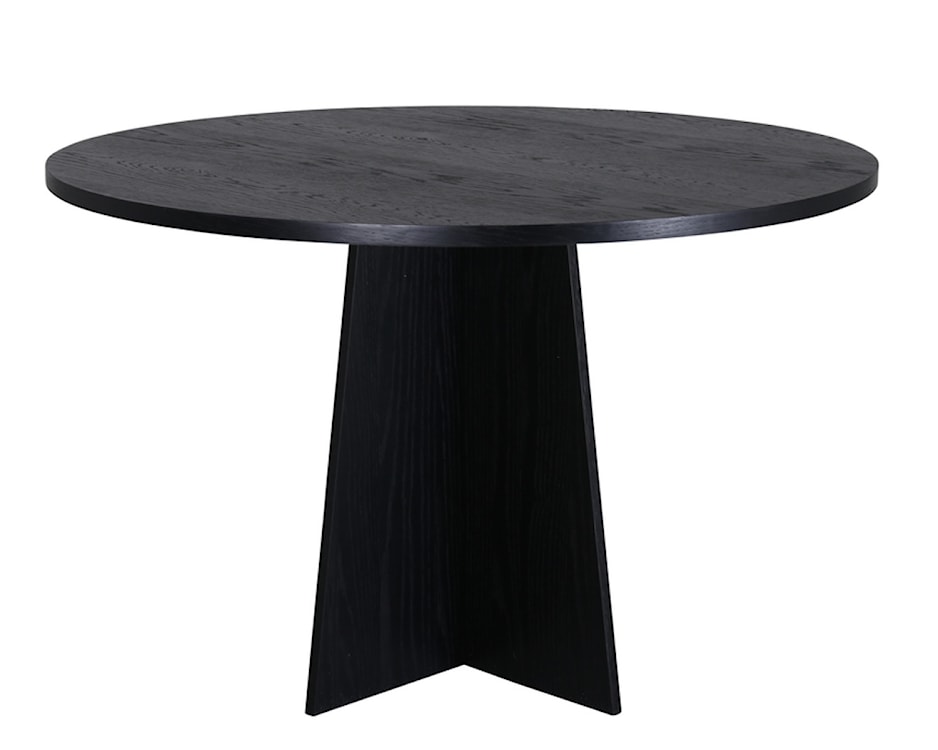Stół do jadalni Quishly okrągły średnica 110 cm/dąb czarny  - zdjęcie 5
