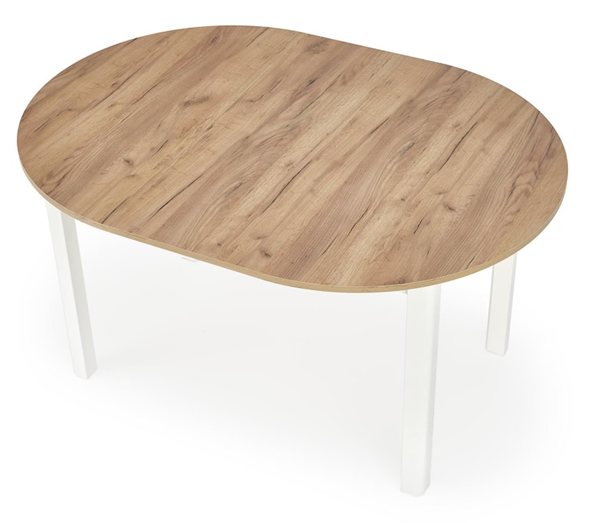 Stół rozkładany Nelloom 102-142x102 dąb craft/ biały  - zdjęcie 5