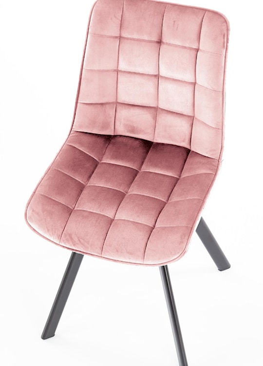 Krzesło tapicerowane Derisa różowe  - zdjęcie 2