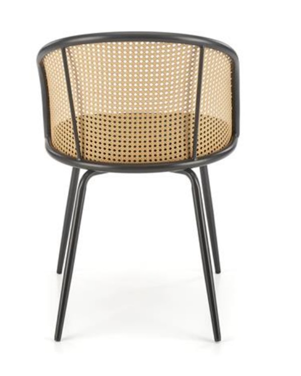 Krzesło z tworzywa Inaches technoratan/ zielony velvet  - zdjęcie 6