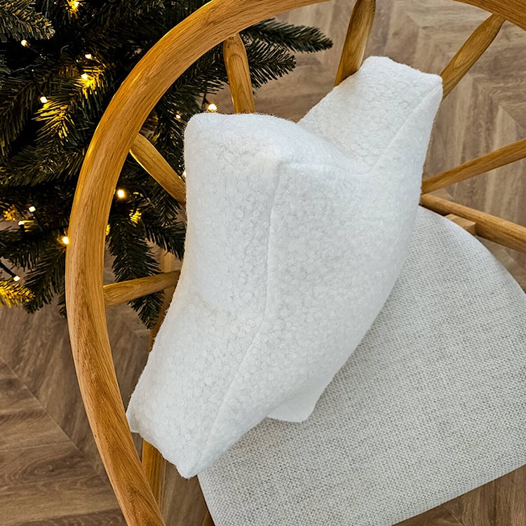 Poduszka Soft Loop 44x44 cm biała gwiazdka  - zdjęcie 2