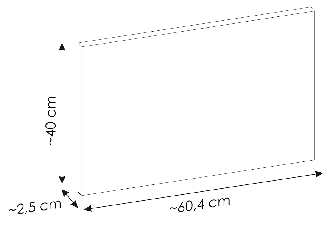 Szafka łazienkowa dwuszufladowa Novia z blatem 60 cm czarna  - zdjęcie 9