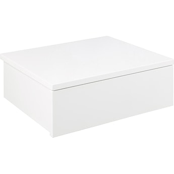 Szafka nocna Blazilles wisząca biała z szufladą na metalowych prowadnicach 37x32x13 cm