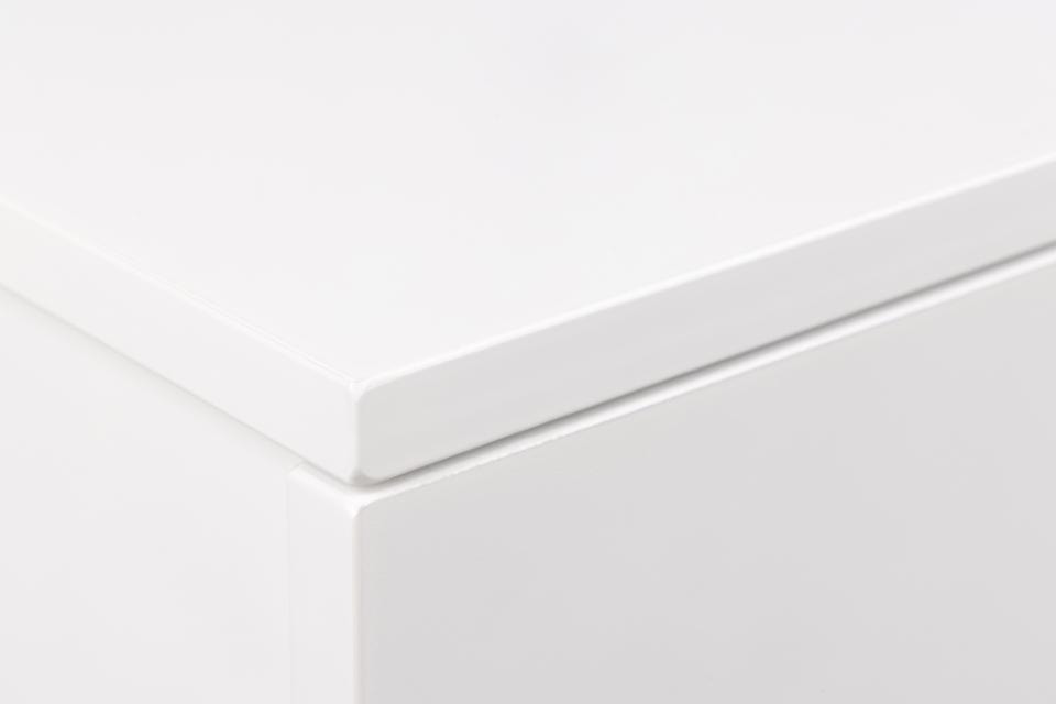Szafka nocna Blazilles wisząca biała z szufladą na metalowych prowadnicach 37x32x13 cm  - zdjęcie 4