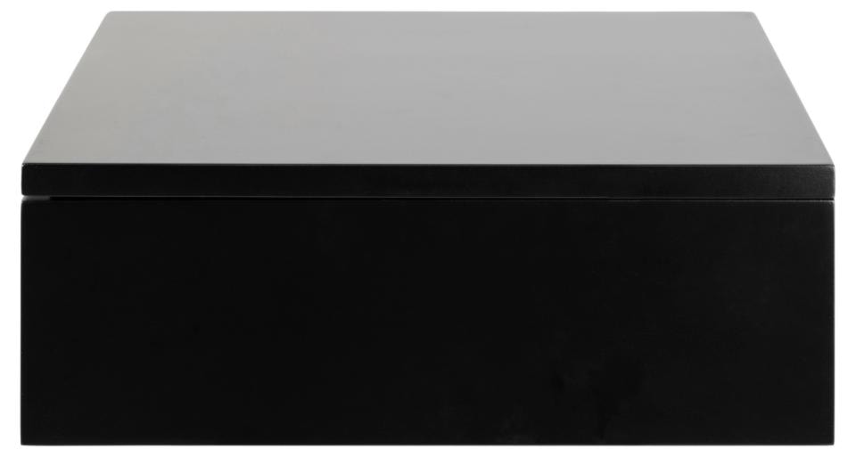 Szafka nocna Blazilles wisząca czarna z szufladą na metalowych prowadnicach 37x32x13 cm  - zdjęcie 2
