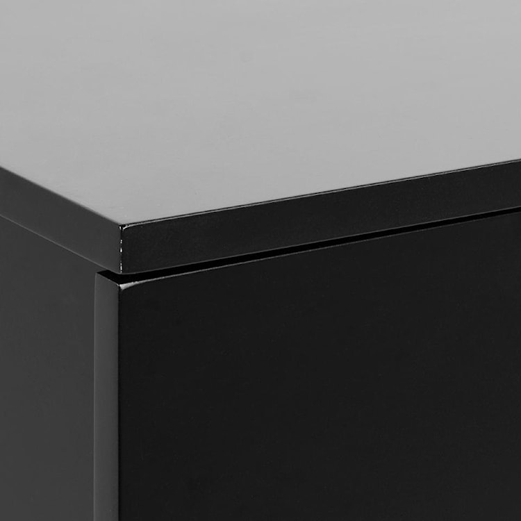 Szafka nocna Blazilles wisząca czarna z szufladą na metalowych prowadnicach 37x32x13 cm  - zdjęcie 4