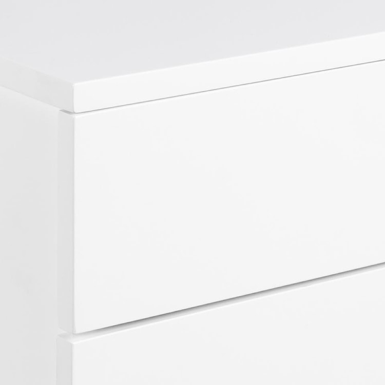 Szafka nocna Blazilles wisząca biała z szufladami na metalowych prowadnicach 37x32x24,6 cm  - zdjęcie 4