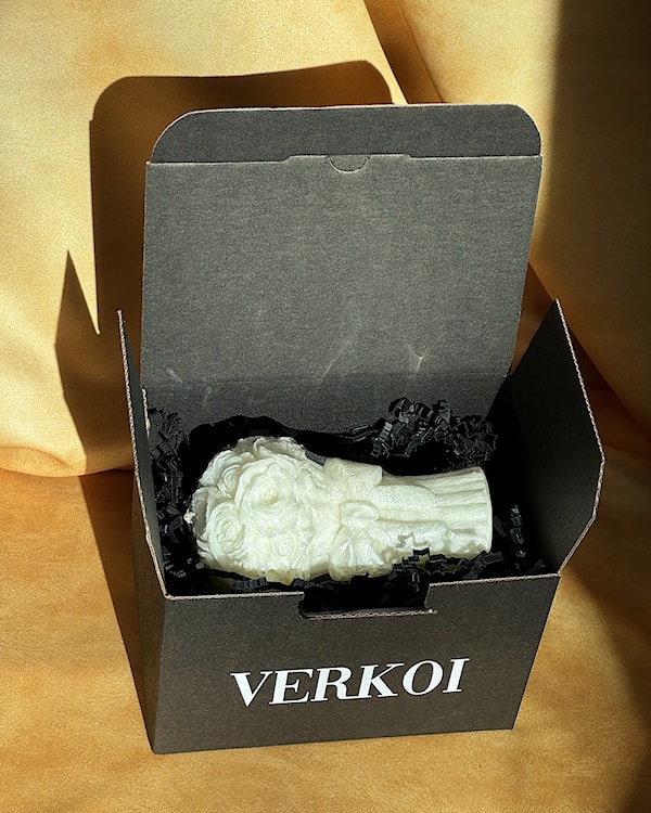 Świeca z wosku palmowego Rose Bouquet 210 g  - zdjęcie 3