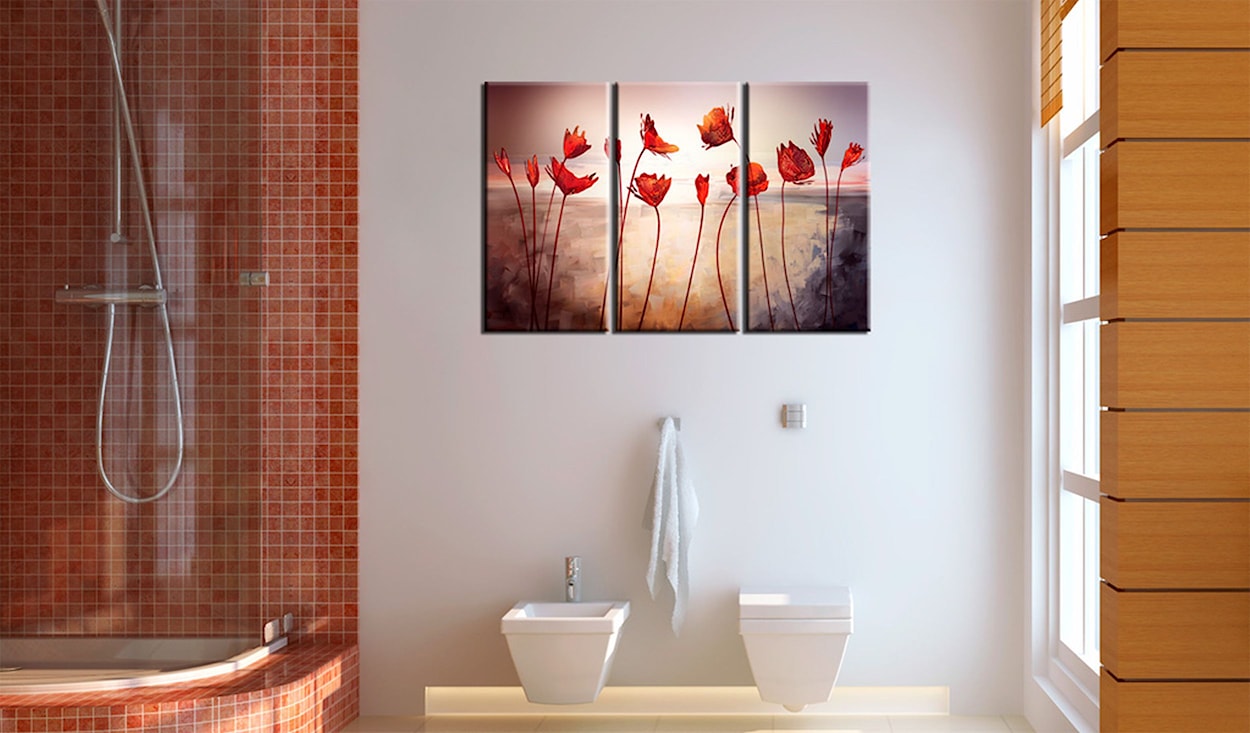 Obraz Bright red poppies 90x60 cm  - zdjęcie 2