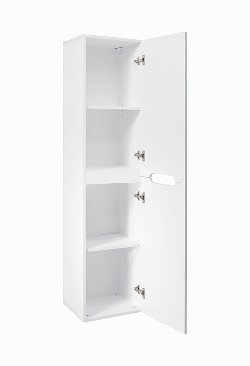 Szafka wisząca łazienkowa Bridner wysoka 40x166 cm biała  - zdjęcie 3