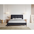 Łóżko tapicerowane Bushel 160x200 cm ciemnoszare  - zdjęcie 5