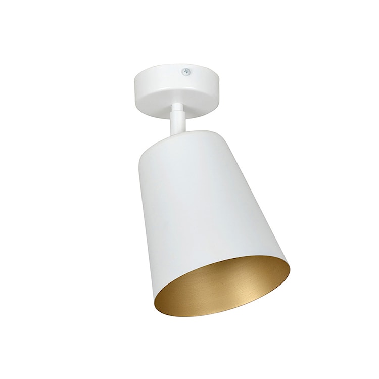 Lampa sufitowa Lanciano biała ze złotym wnętrzem