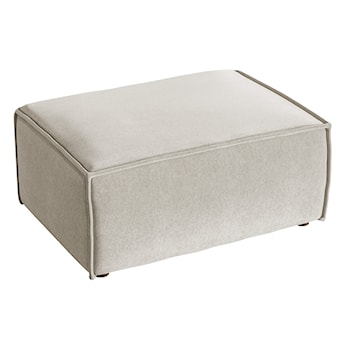 Pufa Copertino 65x90 cm jasnobeżowa welur hydrofobowy