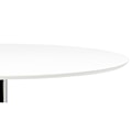 Stół okrągły Balsamita średnica 110 cm biały na chromowanej nodze  - zdjęcie 6