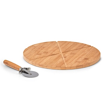 Deska i radełko do pizzy Wondle z bambusa