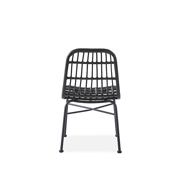 Krzesło z tworzywa sztucznego Farryn popielate  - zdjęcie 4