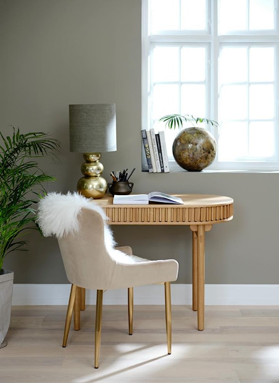 Biurko Yoffers 120x60 cm lamele dąb naturalny  - zdjęcie 4