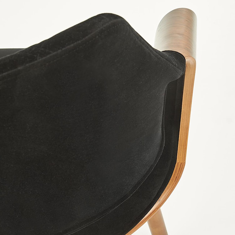 Krzesło tapicerowane Salvatords czarne  - zdjęcie 8