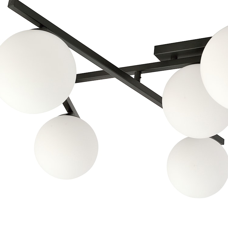 Lampa sufitowa Mohants x5 czarno-biała  - zdjęcie 5