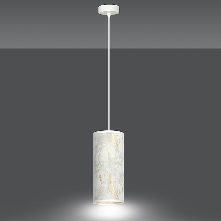 Lampa wisząca Karrla średnica 10 cm marmur  - zdjęcie 5