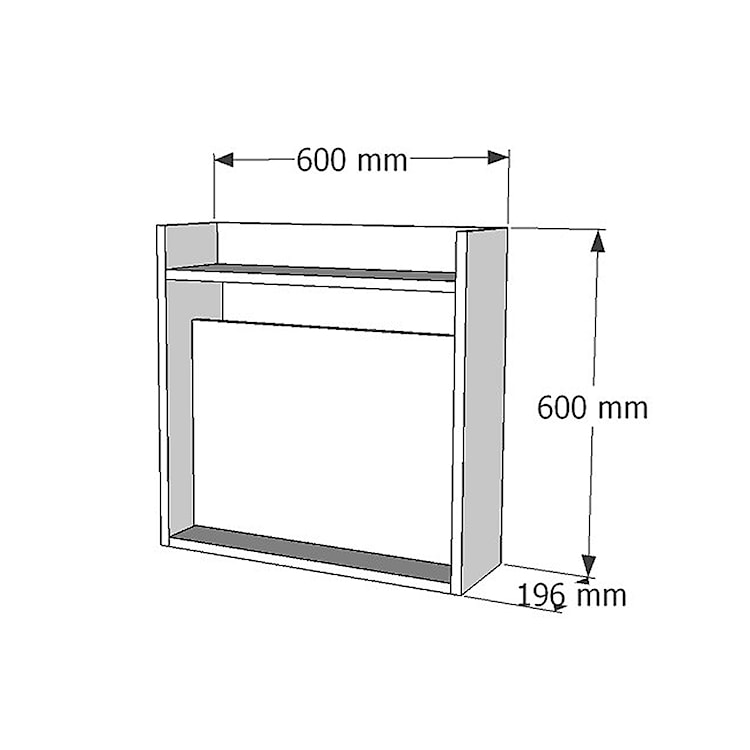 Biurko wiszące Haril 60x40 cm  - zdjęcie 5