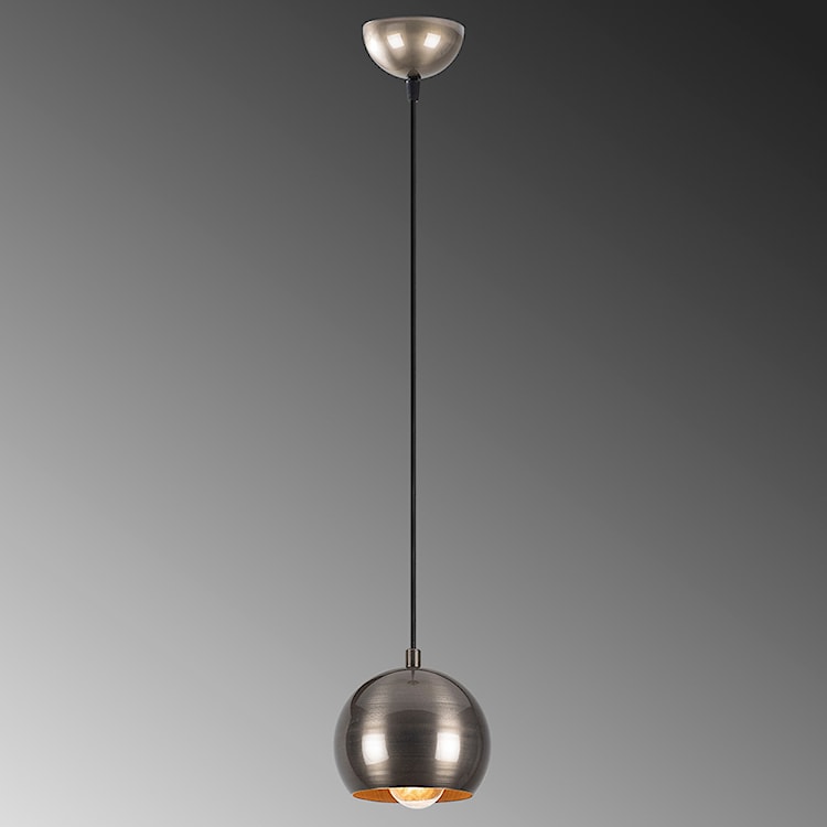 Lampa wisząca Kiento w kształcie kuli średnica 30 cm srebrna  - zdjęcie 8