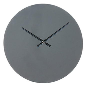 Zegar ścienny Luiggy szklany ciemnoszary średnica 29,5 cm