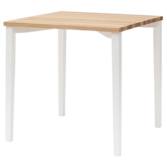 Stół kwadratowy Triventi 80x80 cm białe kwadratowe nogi