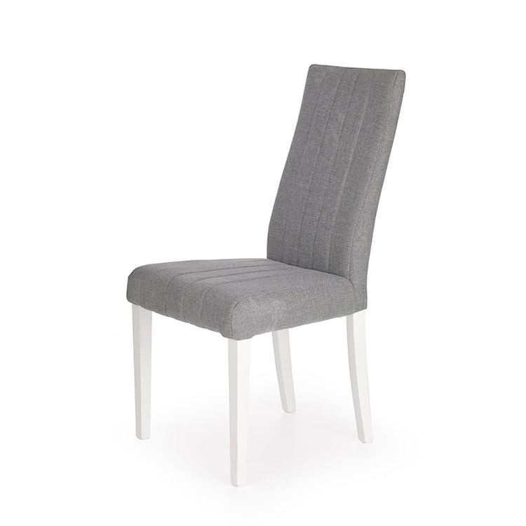 Krzesło tapicerowane Stepani białe z szarym