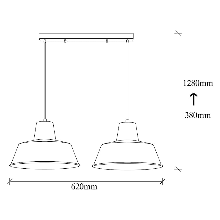 Lampa sufitowa Ardulace x2 62 cm czarna/złota  - zdjęcie 6