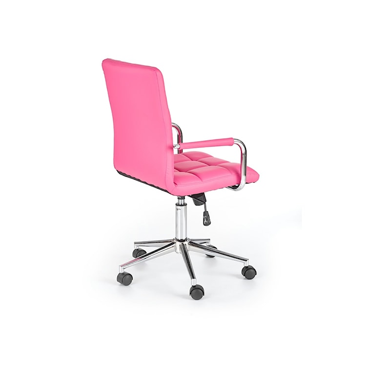 Fotel biurowy Gradin różowy  - zdjęcie 2