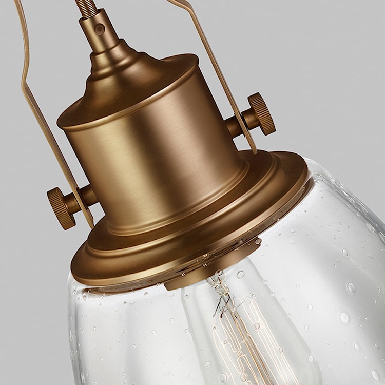 Lampa wisząca Hobbse średnica 24 cm mosiężna  - zdjęcie 4