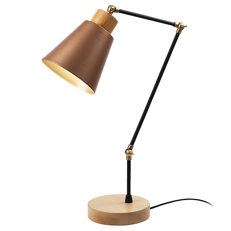 Lampka na biurko Jaspara średnica 14 cm miedziana  - zdjęcie 3