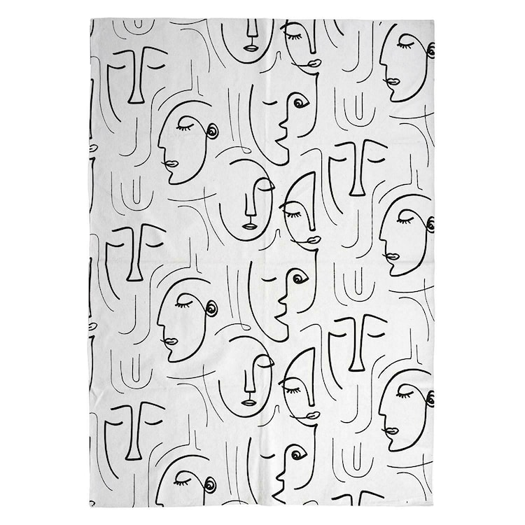 Dywan nowoczesny Khwane z motywem twarzy 120x170 cm