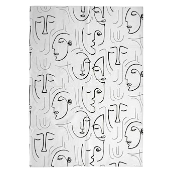 Dywan nowoczesny Khwane z motywem twarzy 120x170 cm