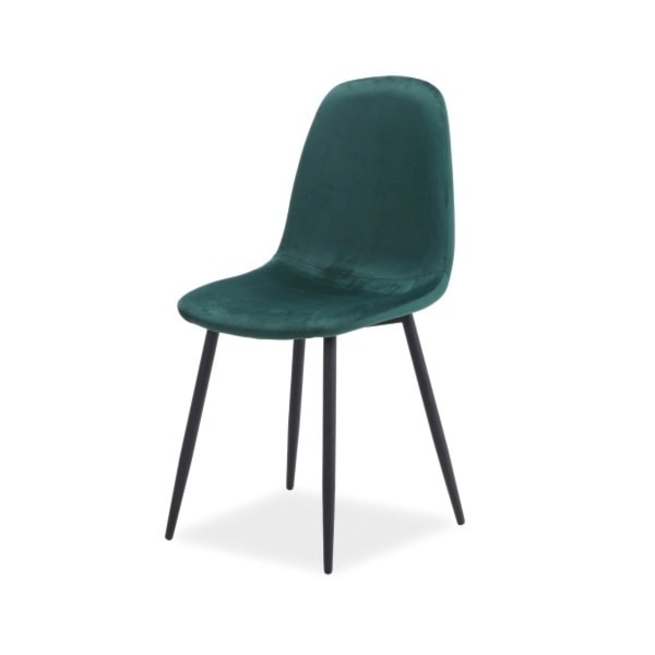 Krzesło tapicerowane Arriba zielony velvet