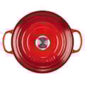 Le Creuset - Brytfanna żeliwna Signature 22 cm czerwona  - zdjęcie 5