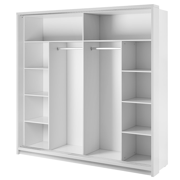Szafa Arti 220 cm z dwoma lustrami Czarny  - zdjęcie 4