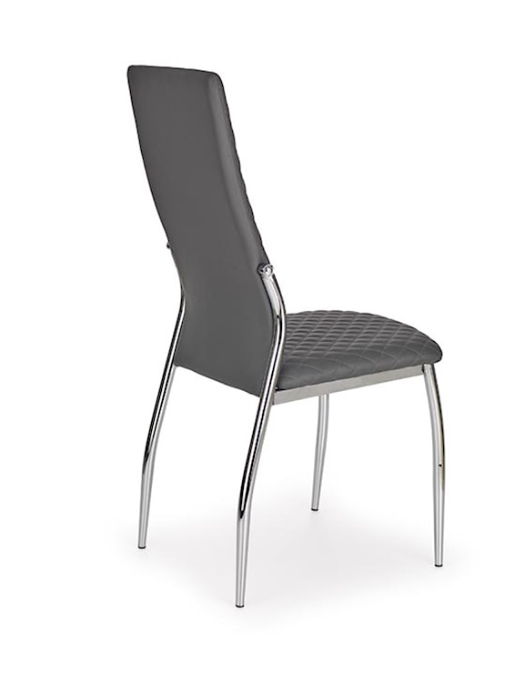 Krzesło tapicerowane Soria szare pikowane  - zdjęcie 7