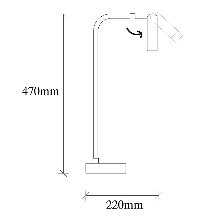 Lampa stołowa Milibeliso minimalistyczna czarna  - zdjęcie 6