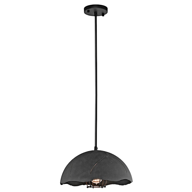 Lampa wisząca Freckie metalowa średnica 34,9 cm czarna  - zdjęcie 2