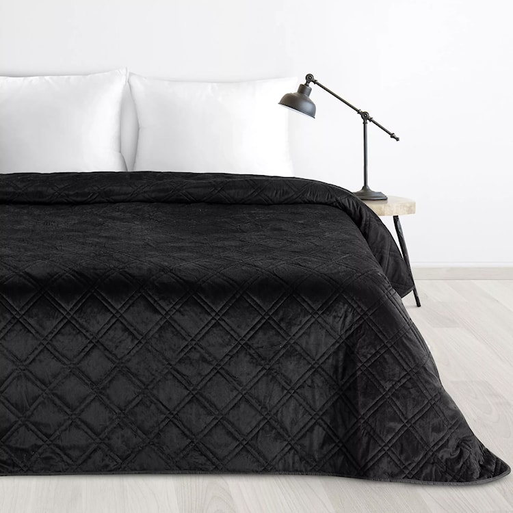 Narzuta pikowana Zeawa 220x240 cm czarna  - zdjęcie 2