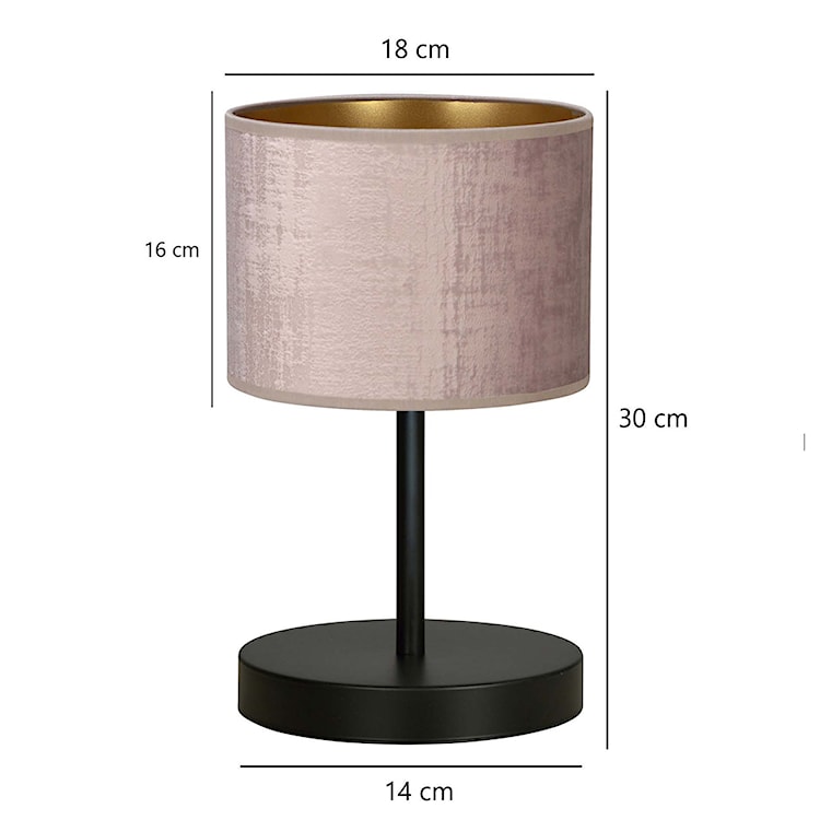 Lampka nocna Hellid średnica 18 cm różowa  - zdjęcie 5