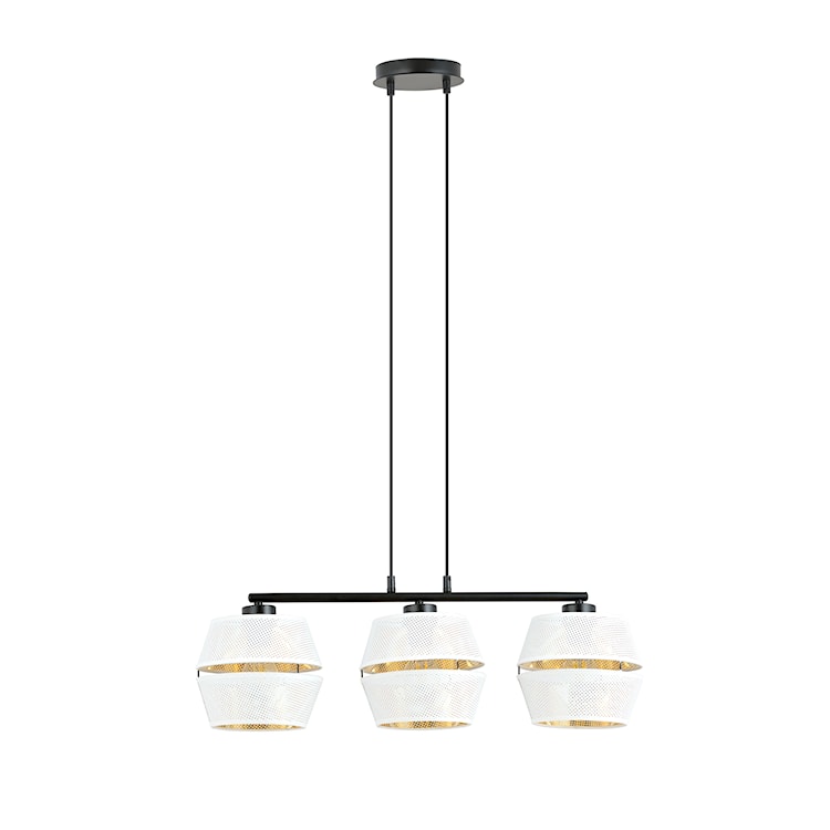 Lampa wisząca Shinds x3 biało-złota 