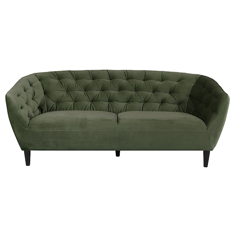 Sofa trzyosobowa Buzet zielony welur  - zdjęcie 2